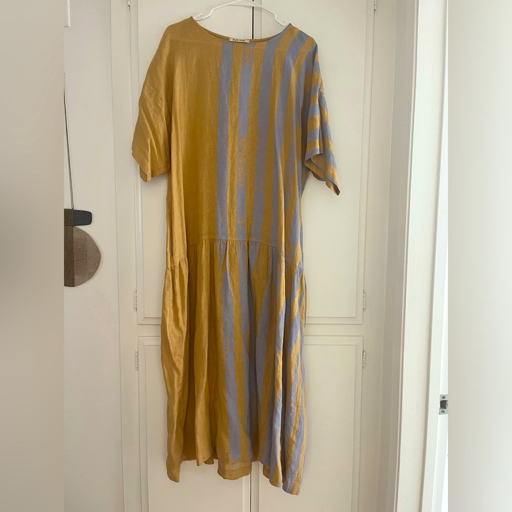 Black Crane Drop Waist Dress Size Medium